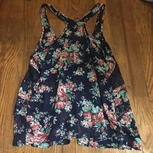 Full Tilt Chiffon Floral Tank - Picture 3 of 3